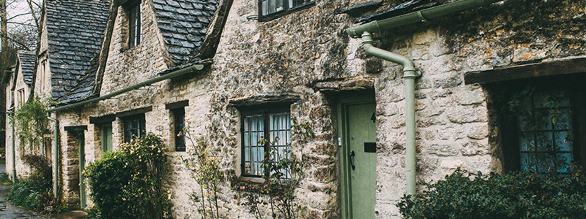 Stone house in the countryside.